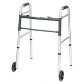 Compass Health ProBasics Aluminum Two-Button Release Folding Junior Walker With 5" Wheels